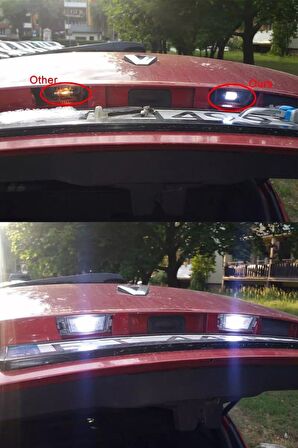 10 Adet Sofit Led Aydınlatma Tavan Plaka Oto İç Aydınlatma Süper Güçlü Beyaz Işık 39mm