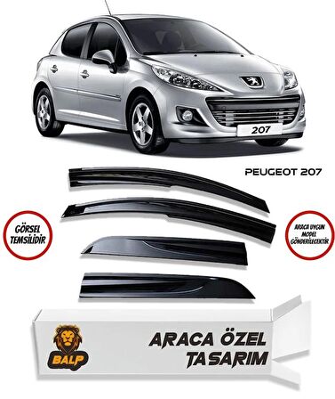 Balp Peugeot 207 Cam Rüzgarlığı 4lü