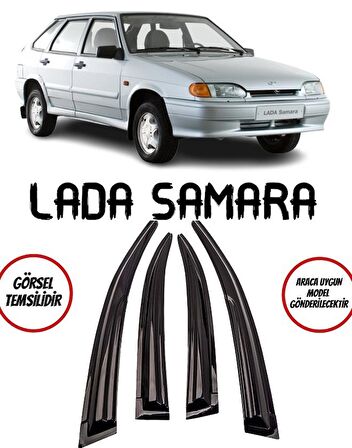 Balp Lada Samara Cam Rüzgarlığı 4lü Parlak Siyah