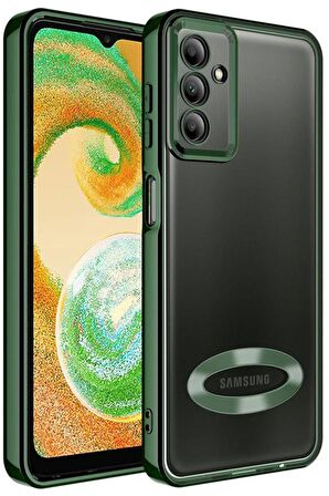 Galaxy A14 Kılıf Köşeleri Renkli Şeffaf Kamera Korumalı Silikon Luxury Kapak