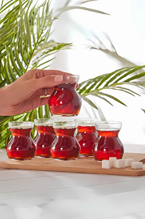 6'Lı Tombul Çaybardağı Seti 150ml
