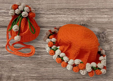 El Örgüsü Buket Şapka & Çanta