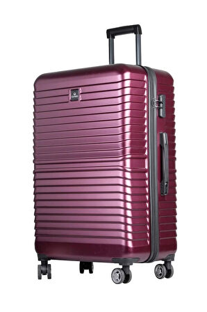 Guard Polikarbon Kırılmaz Bordo Seyahat Valizi 3'lü Set