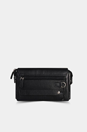 Guard Siyah Patlı Deri El Çantası