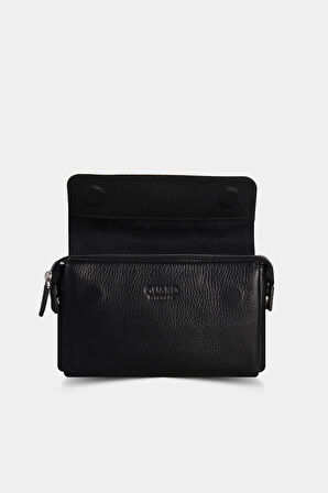 Guard Siyah Patlı Deri El Çantası