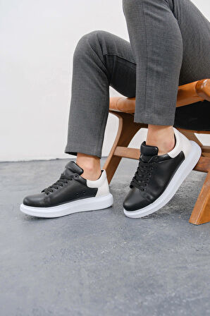 MN256 - CBT Estrella Erkek Ayakkabı SIYAH/BEYAZ