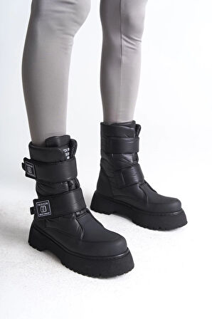 ELISA Cırt Cırtlı  Paraşüt KumaşKadın Bot CST - Siyah