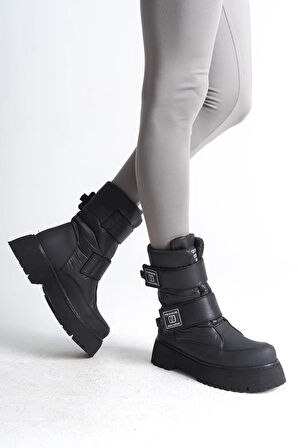 ELISA Cırt Cırtlı  Paraşüt KumaşKadın Bot CST - Siyah