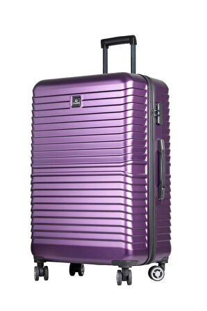 Guard Polikarbon Kırılmaz Mürdüm Seyahat Valizi 3'lü Set