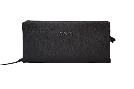 Guard Siyah Guti Mat El Pörtföyü Cüzdan