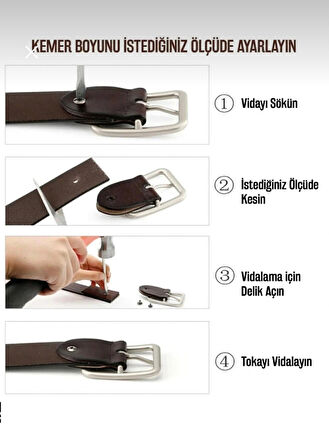 3.5 cm klasik kemer 3 lü set