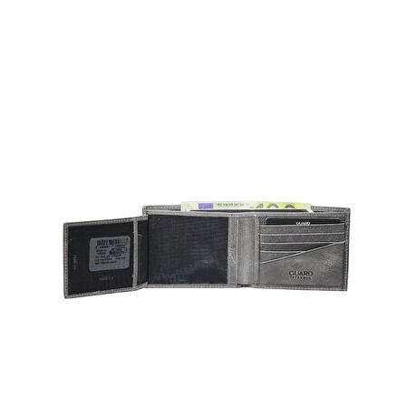 Guard Gri Tiguan Crazy Deri Erkek Cüzdanı