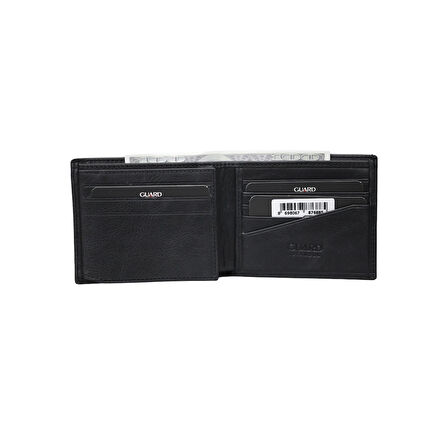 Guard Antik Siyah Deri Erkek Cüzdanı