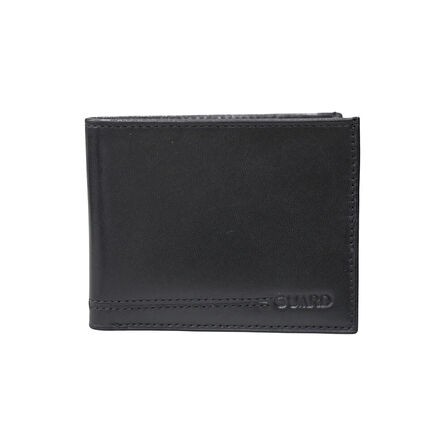 Guard Temi Siyah Klasik Deri Erkek Cüzdanı