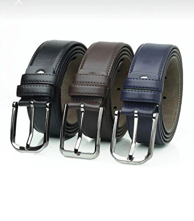 3.5 cm klasik kemer 3 lü set