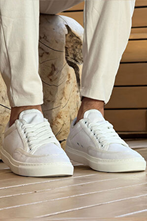 MN2505 - Keten Erkek Ayakkabı BEYAZ / BEYAZ