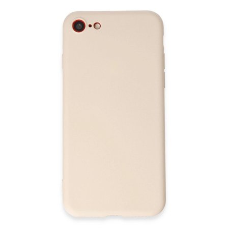 Apple İphone 7 Kılıf First Silikon - Krem