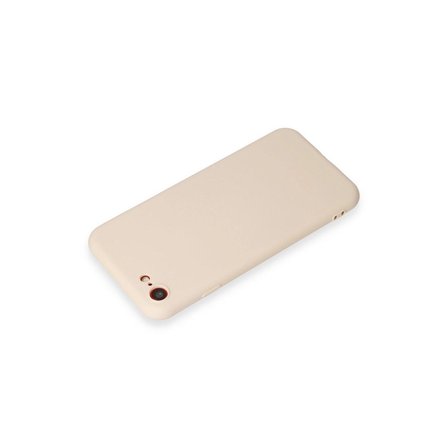 Apple İphone 7 Kılıf First Silikon - Krem