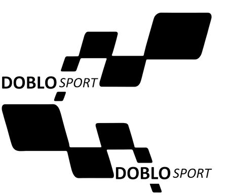 doblo sport Etiket Yapıştırma 30cmx11cm MMD192