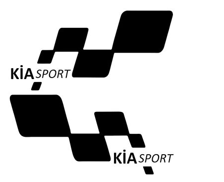 kia sport Etiket Yapıştırma 30cmx11cm MMD238