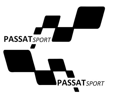 passat sport Etiket Yapıştırma 30cmx11cm MMD270