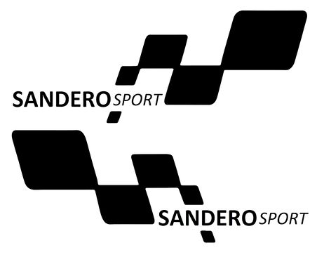 sandero sport Etiket Yapıştırma 30cmx11cm MMD293