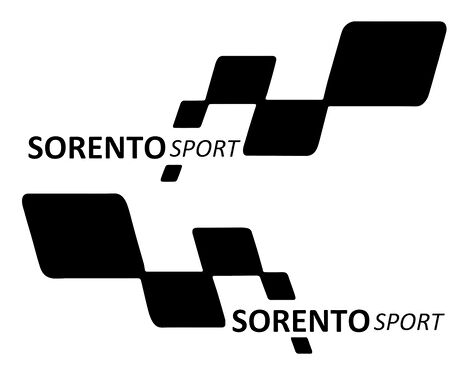 SORENTO sport Etiket Yapıştırma 30cmx11cm MMD303