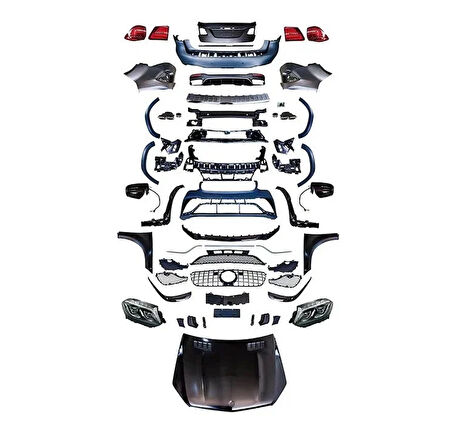AUTOGP  Mercedes gl x164 to x166 gls63 dönüşüm body kit seti full facelift
