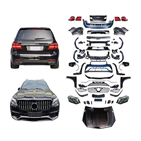 AUTOGP  Mercedes gl x164 to x166 gls63 dönüşüm body kit seti full facelift