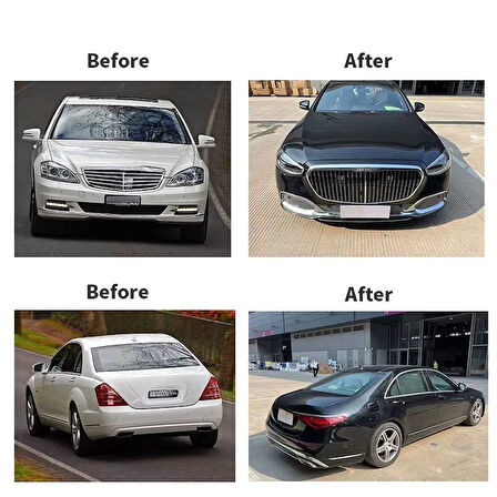 AUTOGP  Mercedes w221 to w223 maybach dönüşüm body kit seti full facelift