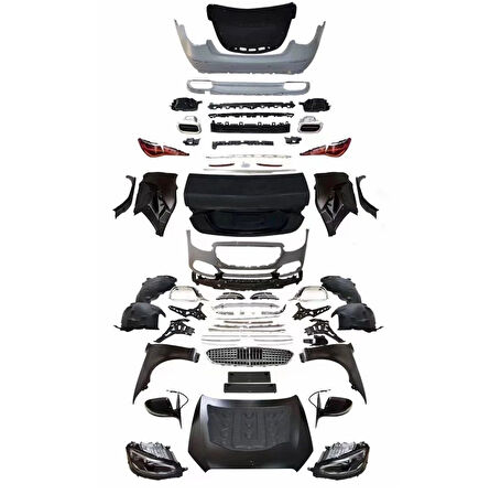 AUTOGP  Mercedes w221 to w223 maybach dönüşüm body kit seti full facelift