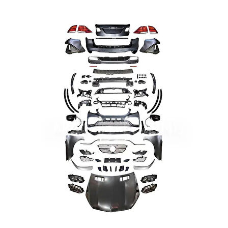 AUTOGP  Mercedes ml w164 to w166 gle63 dönüşüm body kit seti full facelift