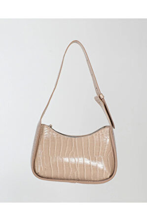 Cirilo Kroko Deri Vizon Omuz ve El Çantası