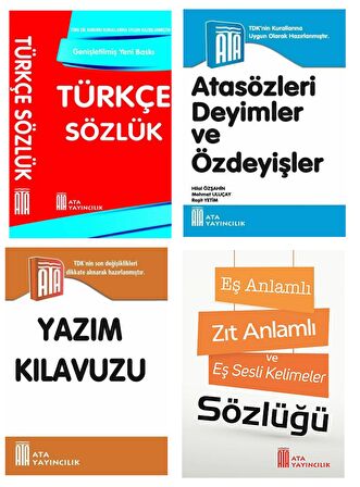 Türkçe Sözlük-Atasözleri-Yazım Kılavuzu-Eş Anlamlı,Zıt Anlamlı ve Eş Sesli Kelimeler Sözlüğü