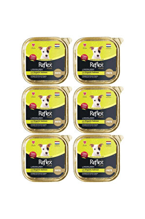 Reflex Pate Organik Somonlu Mini ve Küçük Irklar İçin Yavru Köpek Konservesi 85gr - 6 Adet