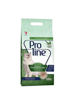 Proline Proline Aloe Vera Kokulu Hızlı Topaklanan Bentonit Kedi Kumu 10 lt