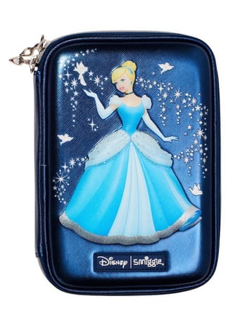 Petityu Princess Smiggle Parlak Baskılı Büyük Kapasiteli Kız Çocuk Kalem Kutusu 