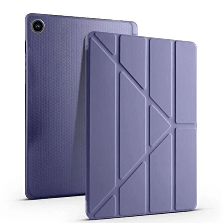 Samsung Galaxy Tab S6 Lite 2024 P610 P617 P620 10.4 Kalem Bölmeli, Smart Cover, Stand Özellikli, Pu Deri Koruyucu Kılıf