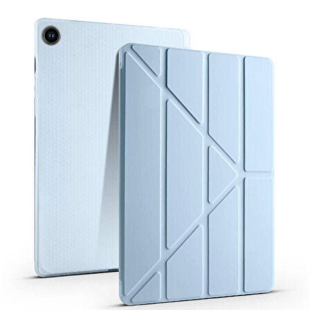 Samsung Galaxy Tab S6 Lite 2024 P610 P617 P620 10.4 Kalem Bölmeli, Smart Cover, Stand Özellikli, Pu Deri Koruyucu Kılıf
