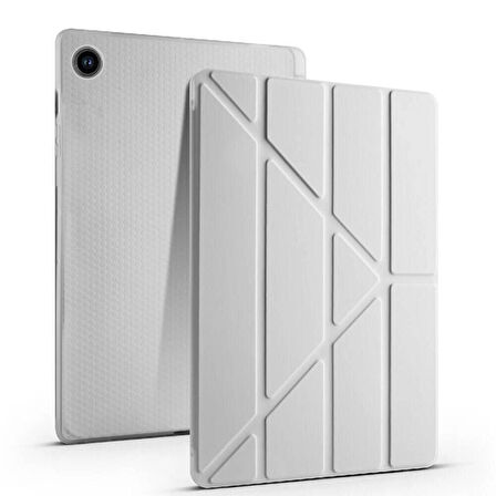 Samsung Galaxy Tab S6 Lite 2024 P610 P617 P620 10.4 Kalem Bölmeli, Smart Cover, Stand Özellikli, Pu Deri Koruyucu Kılıf