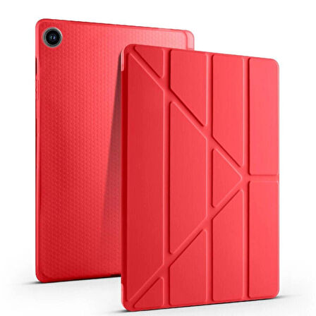 Samsung Galaxy Tab S6 Lite 2024 P610 P617 P620 10.4 Kalem Bölmeli, Smart Cover, Stand Özellikli, Pu Deri Koruyucu Kılıf