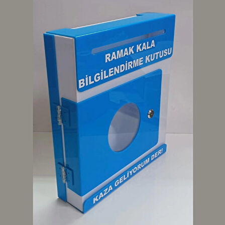 mavi pleksi A-4 ramak kala kutusu