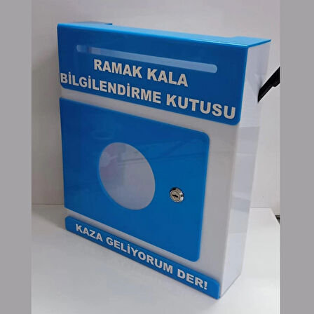 mavi pleksi A-4 ramak kala kutusu