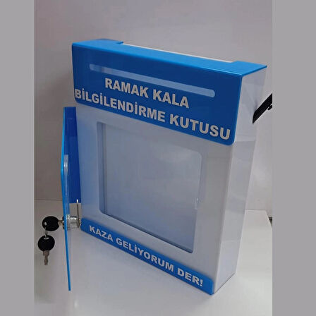 mavi pleksi A-4 ramak kala kutusu