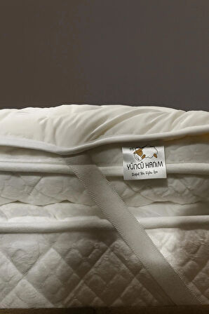 Merinos Kuzu Yünü Yatak Pedi, Yatak Koruyucu, Yatak Şitesi (%100 DOĞAL MERİNOS KUZU YÜNÜ)