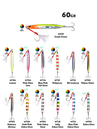 Fujin Metal Cast 60gr Shore Jig Metal Yem