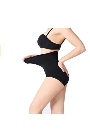 Kadın Siyah Yüksel Bel Toparlayıcı Slip Korse