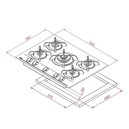 Teka Beyaz Ankastre Set  ( HAK 625 BÖREK ŞEFİM WH - GBC 75030 WH- TVT 60.1 WH )