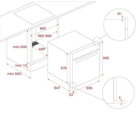 Teka  Siyah Ankastre Set ( HAK 625 BK BÖREK ŞEFİM - IBC 64110 BK -  ATV 60 BK )