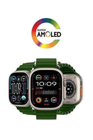 GS ULTRA 2 Akıllı Kol Saati Smart Watch Model:inç 49mm AMOLED Ekran GRİ